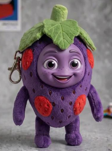 SLATTS Mystery Box — Blind Box Collectible Plush with Swappable Magnetic Face | 15cm Mutant Fruit Keychain